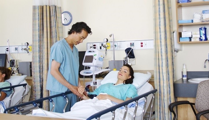 Patient in recovery room Ospedale richiede urgentemente il noleggio di climatizzatori