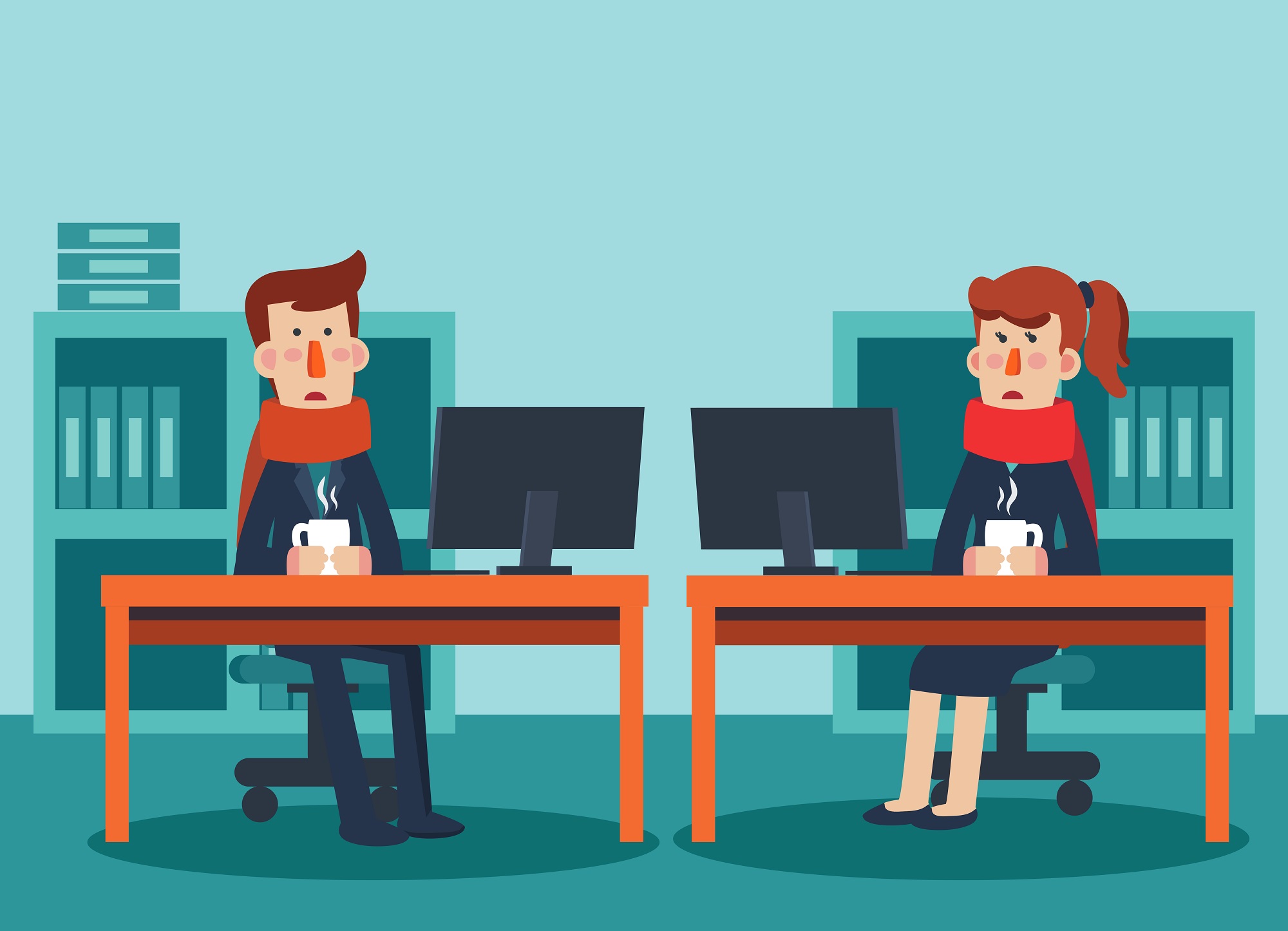 I metodi alternativi per combattere il freddo in ufficio