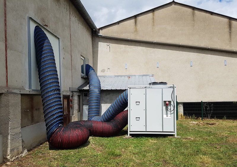 climatizzazione-hpac45-1 Condizionatore rooftop ad alte prestazioni per un impianto di produzione