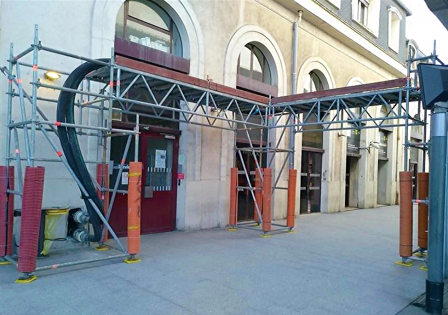 Chiller temporaneo per una stazione in ristrutturazione