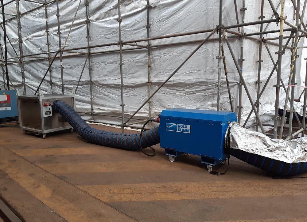 Base militare richiede il nostro intervento durante lavori di verniciatura