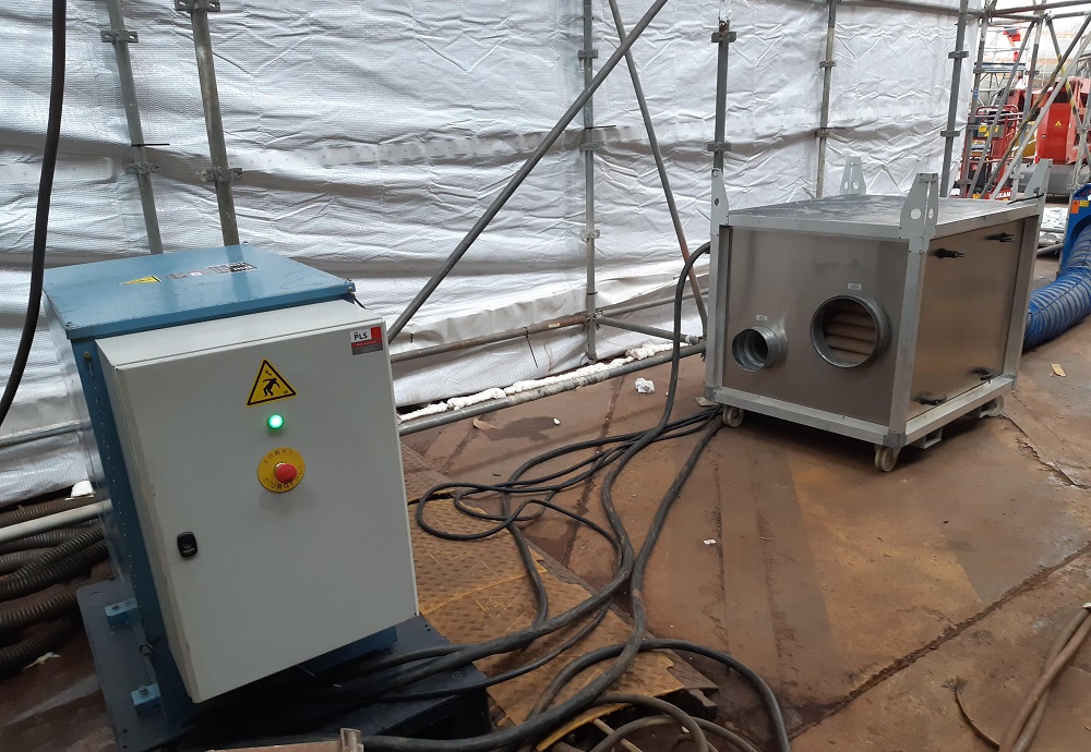 Base militare richiede il nostro intervento durante lavori di verniciatura