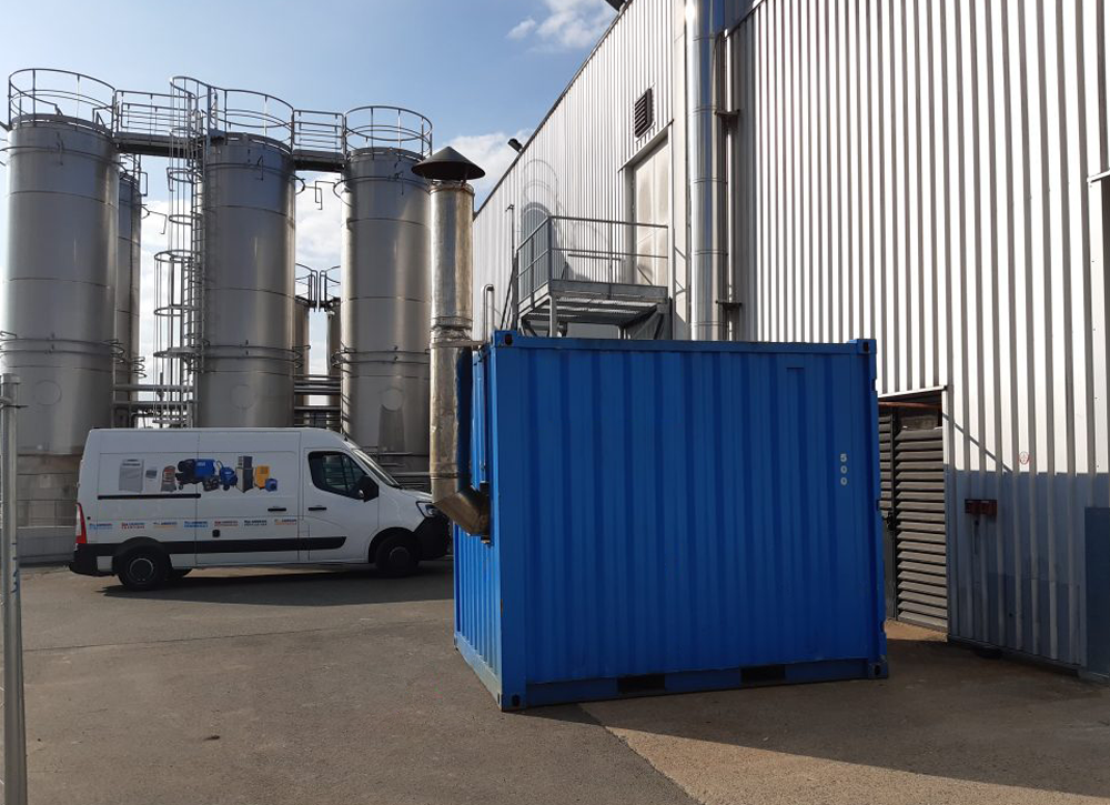 Noleggio caldaia a gas per uno stabilimento dolciario