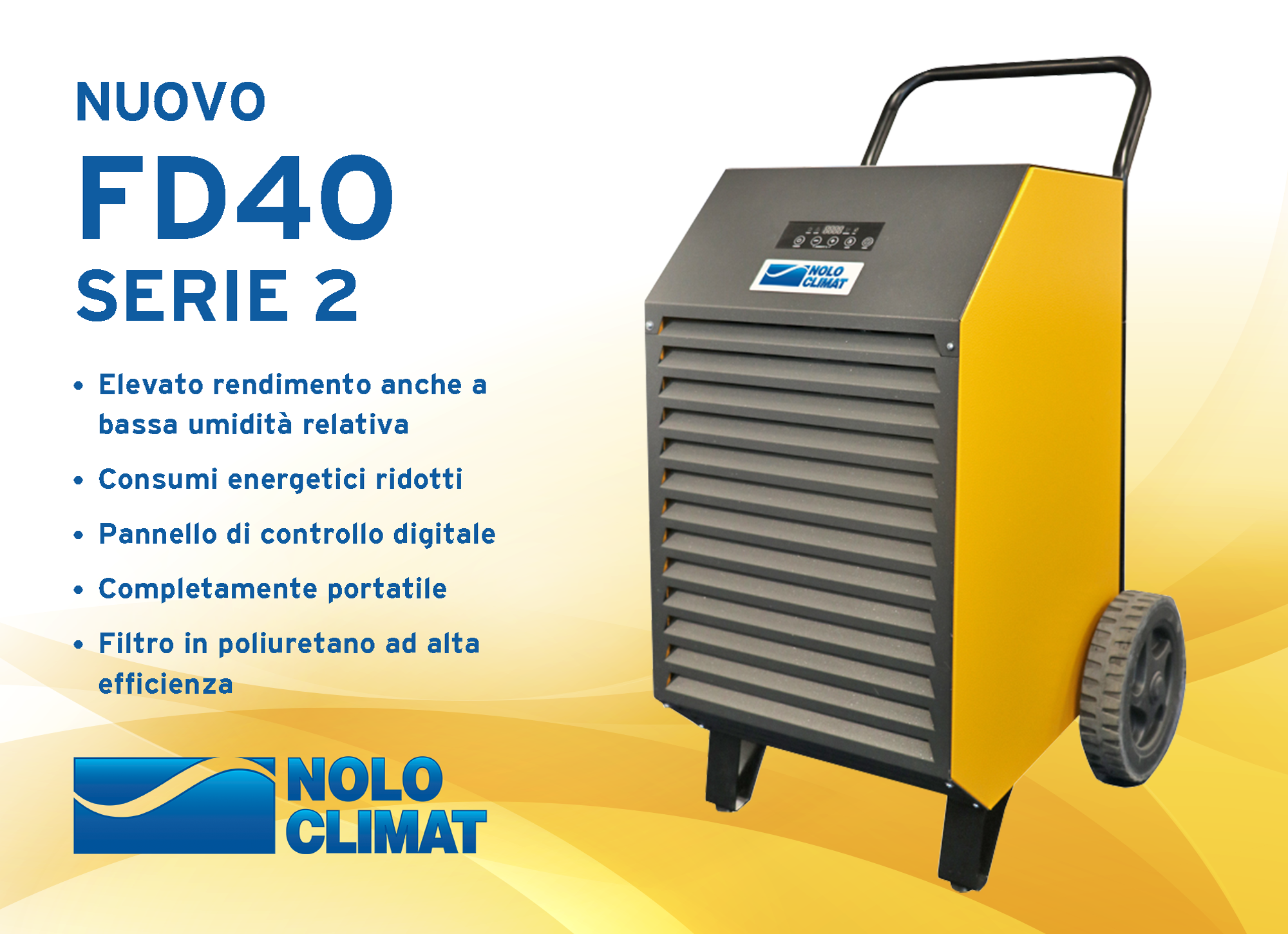 Efficace, economico, ecologico: ecco a voi il nostro nuovo deumidificatore FD 40 serie 2