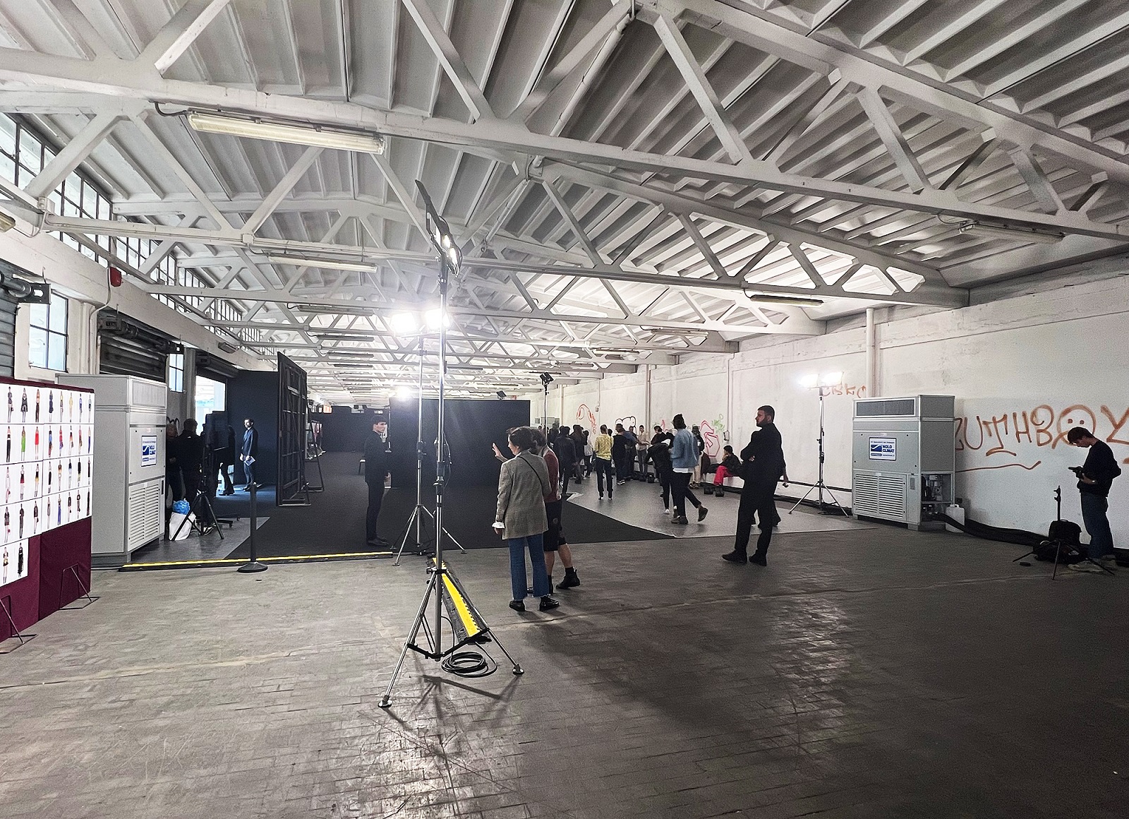 Chiller e fan coils Nolo Climat per il backstage di una sfilata della MFW