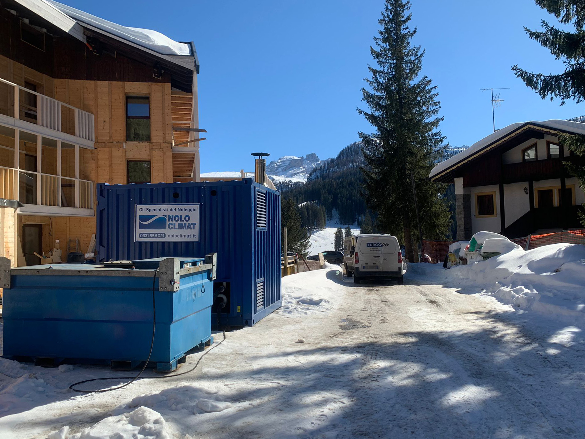 Caldaia a noleggio permette la riapertura di un hotel in Trentino