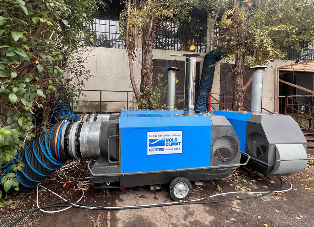 Noleggio riscaldatori per lo showroom di un esclusivo brand di sneakers