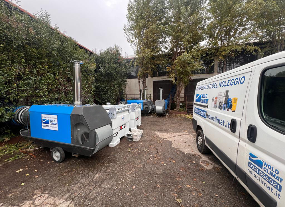 Noleggio riscaldatori per lo showroom di un esclusivo brand di sneakers