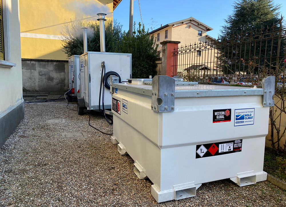 Caldaie carrellate a noleggio assistono una casa di riposo